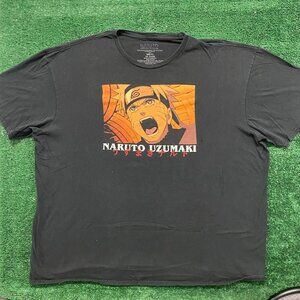 Vintage Y2K Naruto Shippuden Shirt Japan Anime Baggy Tee
